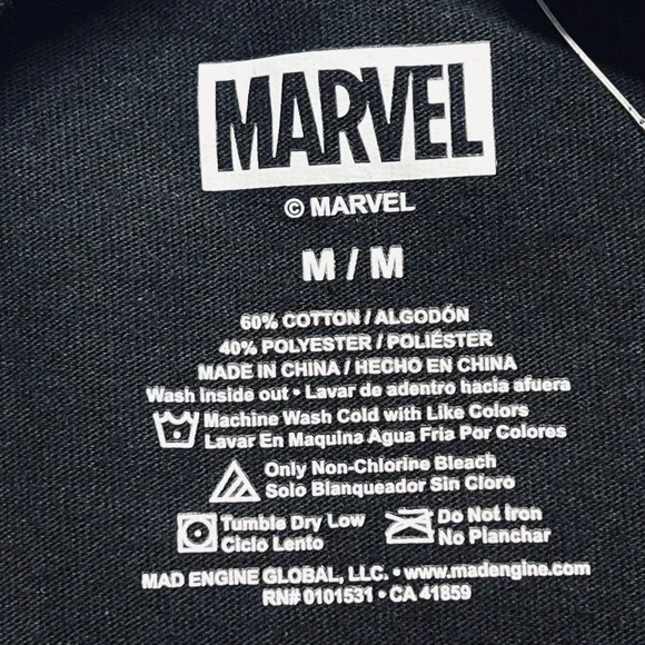 NWT Marvel Men's Regular Fit Short Sleeve Black T-shirt Sz Medium "We are venom" - Picture 6 of 8